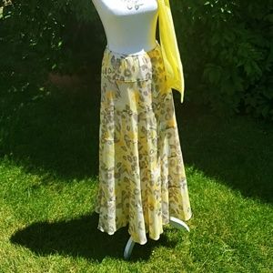 Lara Lane Water Color Floral Skirt